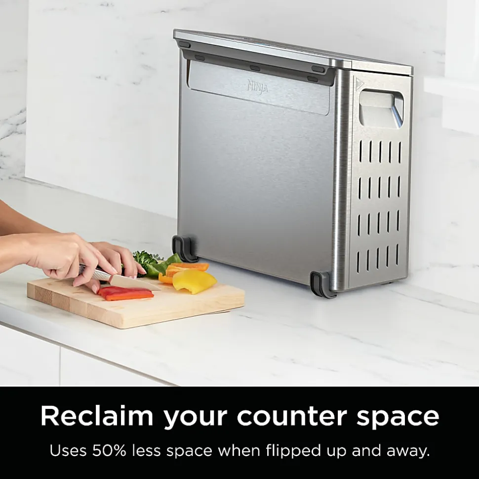 Ninja Flip Toaster Oven And Air Fryer, 0.55 Cu. Ft., Silver, Total Qty 1