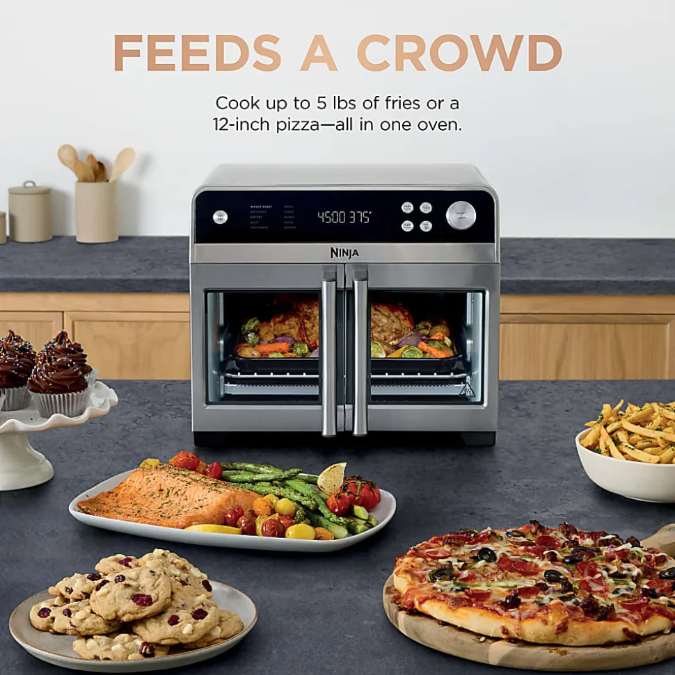 Ninja French Door Premier 10-in-1 Air Fryer, Convection Oven And Toaster, Silver, Total Qty 1