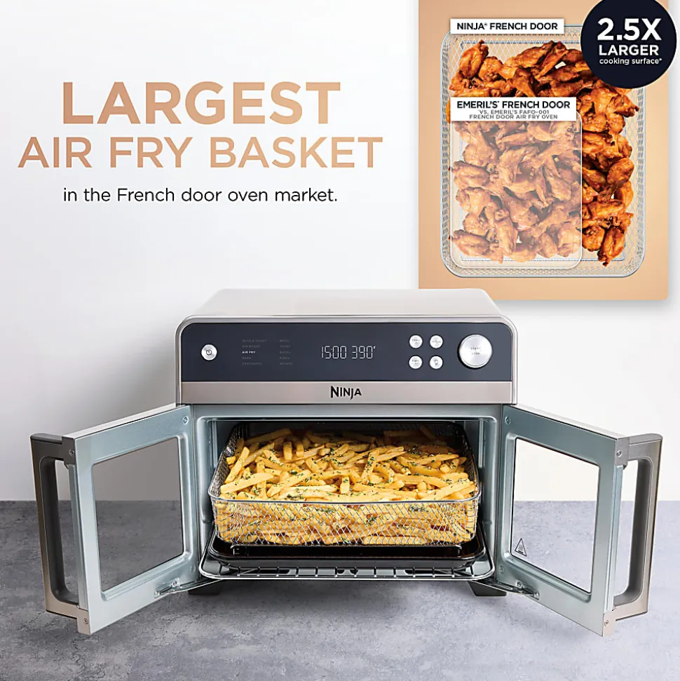 Ninja French Door Premier 10-in-1 Air Fryer, Convection Oven And Toaster, Silver, Total Qty 1