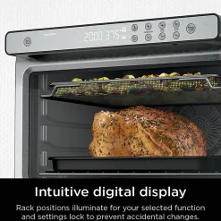 Ninja Prestige Smart XL Air Fryer And Countertop Oven, 0.55 Cu. Ft., Silver, Total Qty 1