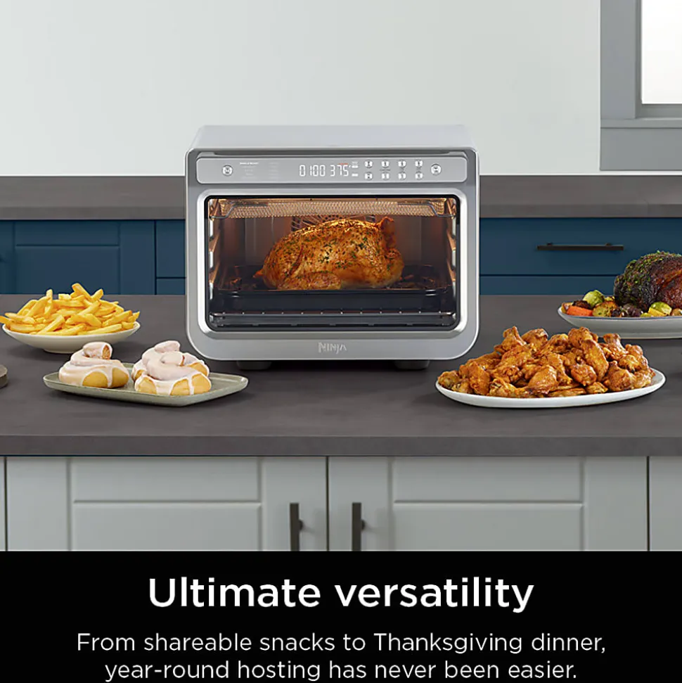 Ninja Prestige Smart XL Air Fryer And Countertop Oven, 0.55 Cu. Ft., Silver, Total Qty 1