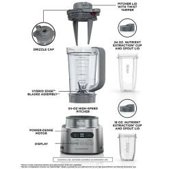 Ninja TWISTi High-Speed Blender Duo, Gray