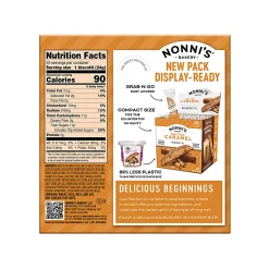 Nonni's Salted Caramel Biscotti Cookie Box, Box Of 25 Biscotti