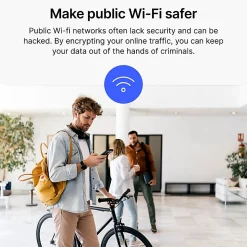NORDVPN Basic VPN Service, 2024, For 10 Devices, 1-Year Subscription, Windows/Mac, Download