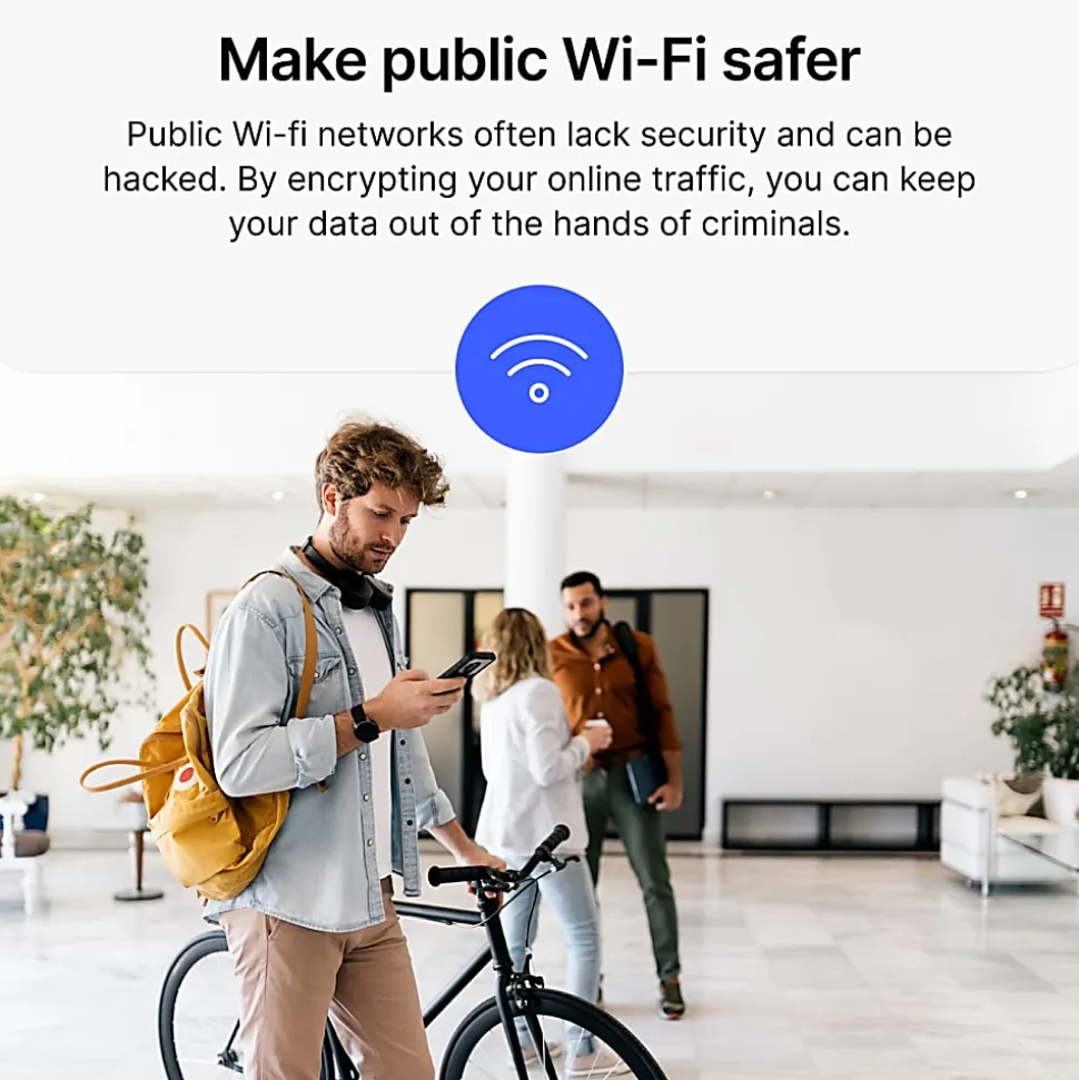 NORDVPN Basic VPN Service, 2024, For 10 Devices, 1-Year Subscription, Windows/Mac, Download