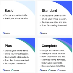 NORDVPN Basic VPN Service, 2024, For 10 Devices, 1-Year Subscription, Windows/Mac, Download
