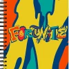 Norma Large Spiral Composition Notebook, 11" x 8-1/2", 10-Subject, College Rule, 200 Sheets, Fortnite