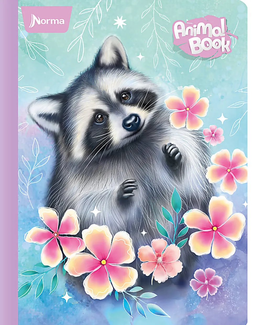 Norma Notebook, College Rule, 9-1/2" x 11-3/4", 100 Sheets, Animal, Total Qty 1