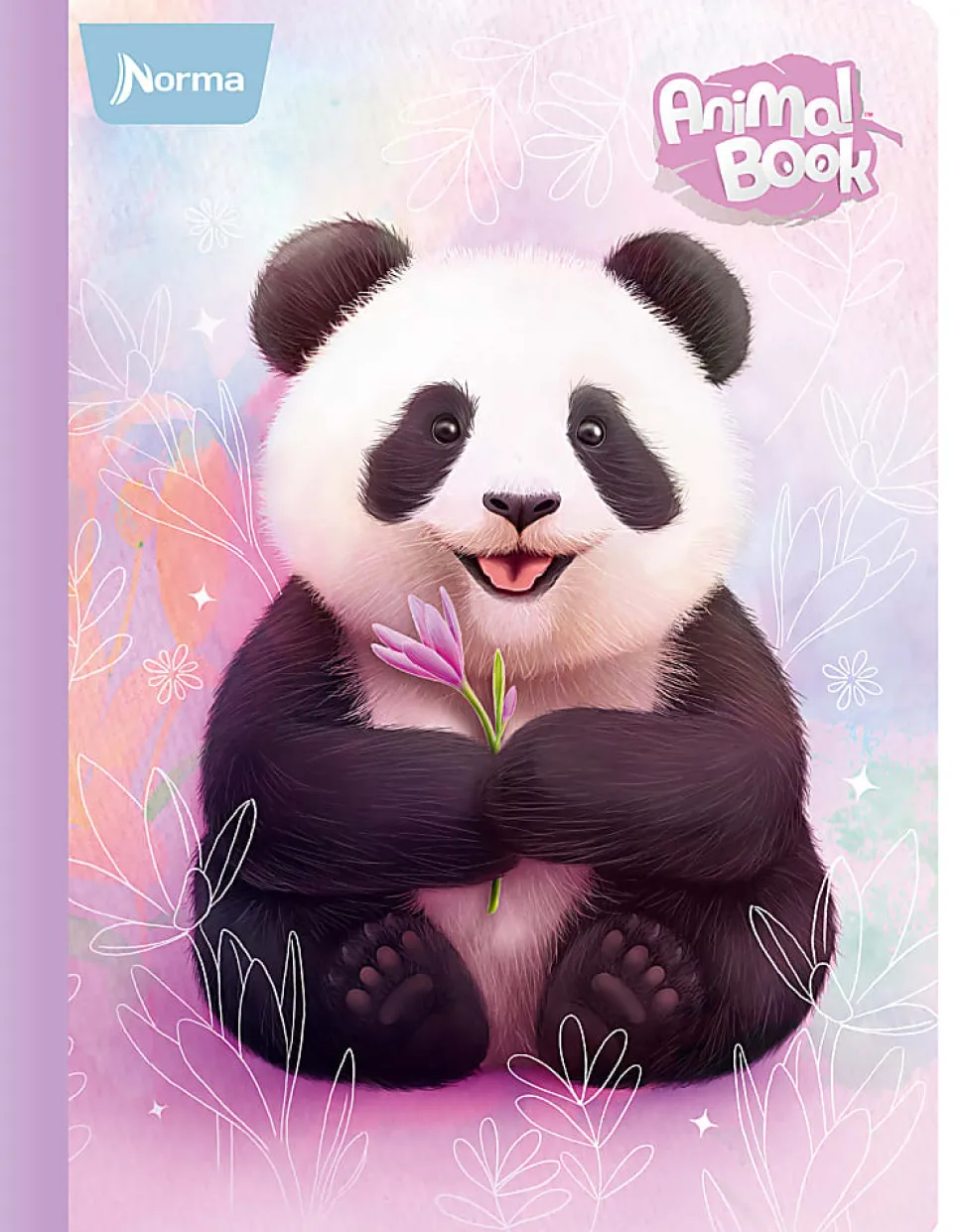 Norma Notebook, College Rule, 9-1/2" x 11-3/4", 100 Sheets, Animal, Total Qty 1