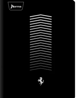 Norma Notebook, College Rule, 7-1/2" x 9-3/4", 100 Sheets, Ferrari, Total Qty 1