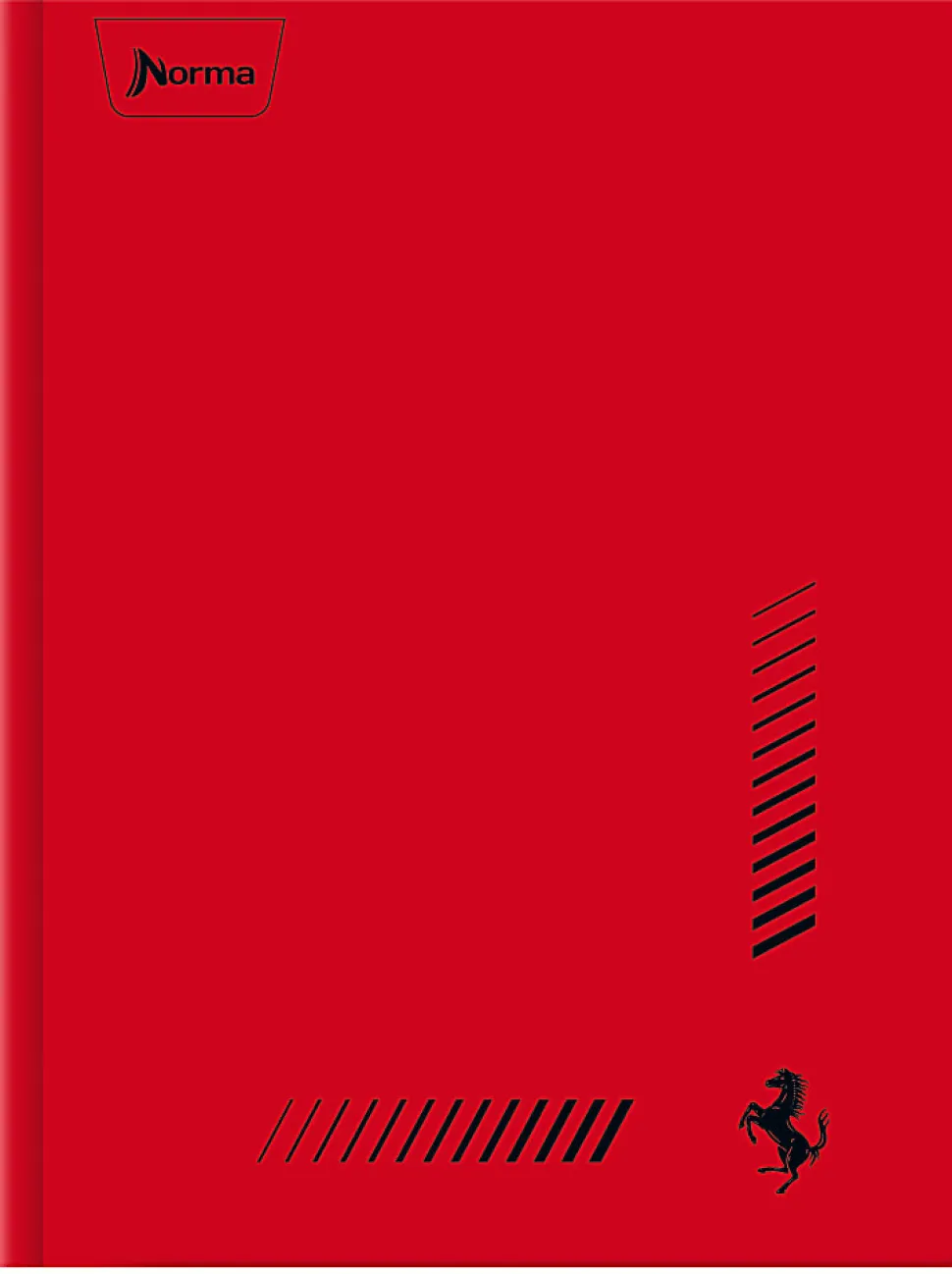 Norma Notebook, Durabook, College Rule, 100 Sheets, 7-1/2" x 9-3/4", Ferrari, Total Qty 1