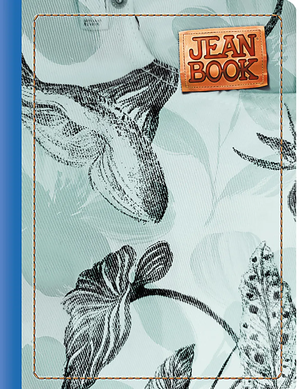 Norma Notebook, Jean, College Rule, 7-1/2" x 9-3/4", 100 Sheets, Revolution, Total Qty 1