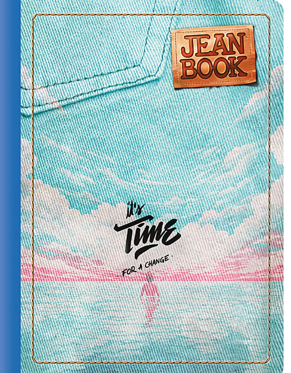 Norma Notebook, Jean, College Rule, 7-1/2" x 9-3/4", 100 Sheets, Revolution, Total Qty 1