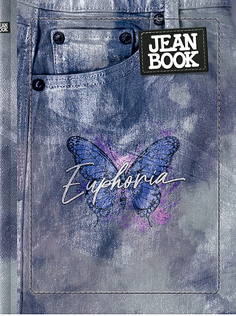 Norma Notebook, Jean, Durabook, 7-1/2" x 9-3/4”, 100 Sheets, Multicolor, Total Qty 1