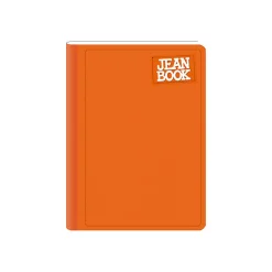 Norma Notebook, Jean, 100 Sheets, College-Ruled, 7-1/2" x 9-3/4", Orange, Total Qty 1