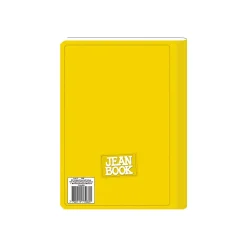 Norma Notebook, Jean, 100 Sheets, College-Ruled, 7-1/2" x 9-3/4", Yellow, Total Qty 1