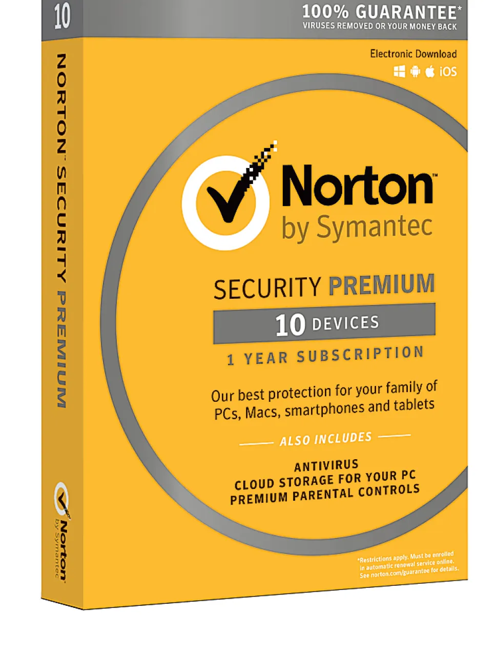 Norton™ Security Premium, For 10 Devices, 1-Year Subscription, Point of Sale Activation