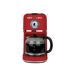 Nostalgia Classic Retro 10-Cup Coffee Maker, Red, Total Qty 1