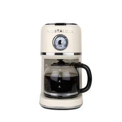 Nostalgia Classic Retro 10-Cup Coffee Maker, Cream, Total Qty 1