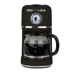 Nostalgia Classic Retro 10-Cup Coffee Maker, Black, Total Qty 1