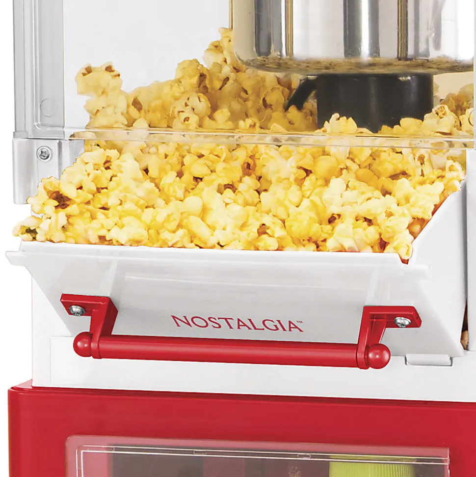 Nostalgia Electrics KPM200CART Vintage Popcorn Cart, Red