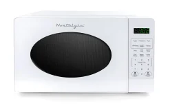 Nostalgia Retro Countertop Microwave Oven, 0.7 Cu. Ft., White