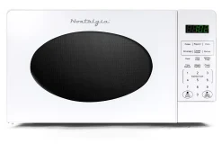 Nostalgia Retro Countertop Microwave Oven, 0.7 Cu. Ft., White