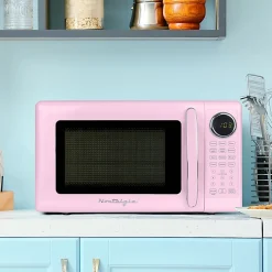 Nostalgia Retro 0.7 Cu. Ft. Countertop Microwave, Pink, Total Qty 1