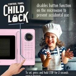 Nostalgia Retro 0.7 Cu. Ft. Countertop Microwave, Pink, Total Qty 1