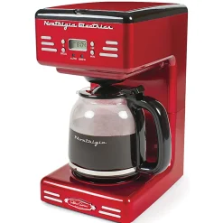 Nostalgia Retro 12-Cup Programmable Coffee Maker, Red