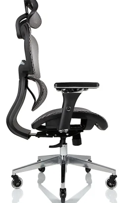 Nouhaus Ergo3D Ergonomic Fabric High-Back Office Chair, Silver Gray