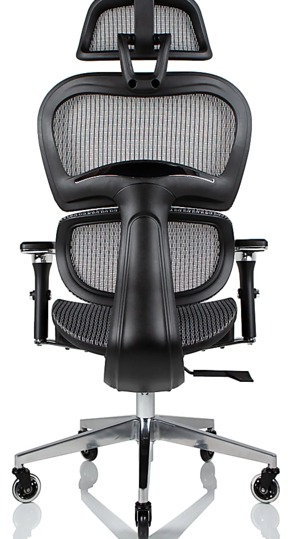 Nouhaus Ergo3D Ergonomic Fabric High-Back Office Chair, Silver Gray