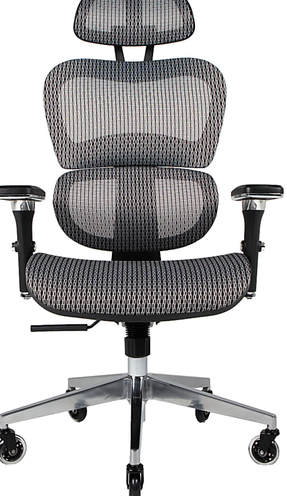 Nouhaus Ergo3D Ergonomic Fabric High-Back Office Chair, Silver Gray