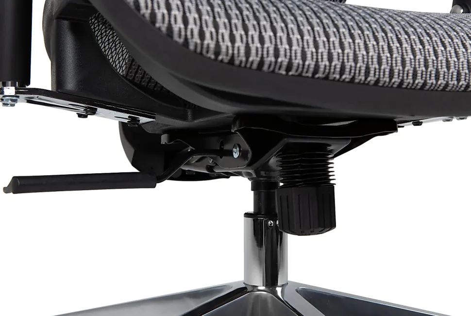 Nouhaus Ergo3D Ergonomic Fabric High-Back Office Chair, Silver Gray