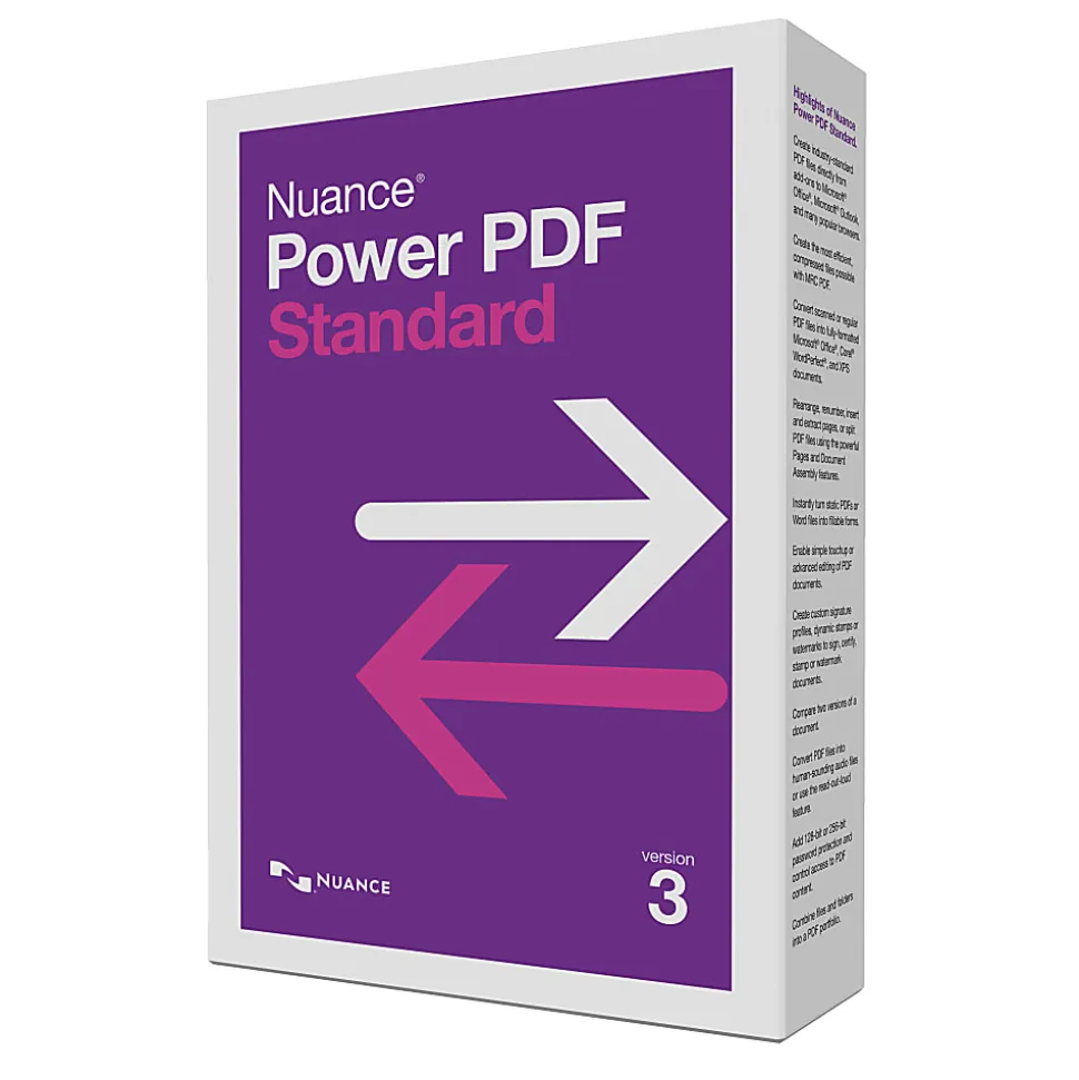 Nuance Power PDF Standard 3.0, Disc