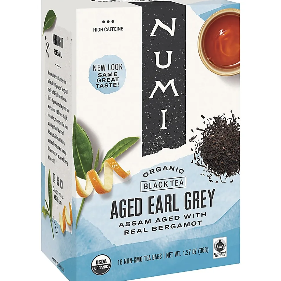 Numi® Organic Aged Earl Gray Black Tea, Box Of 18