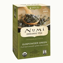 NumiĀ® Organic Gunpowder Green Tea, Box Of 18