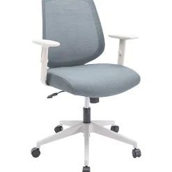 NuSparc Mid-Back Task Chair - Fabric Back Material - Mid Back - 5-star Base - Gray - Armrest - 1 Each