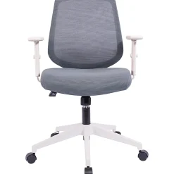 NuSparc Mid-Back Task Chair - Fabric Back Material - Mid Back - 5-star Base - Gray - Armrest - 1 Each