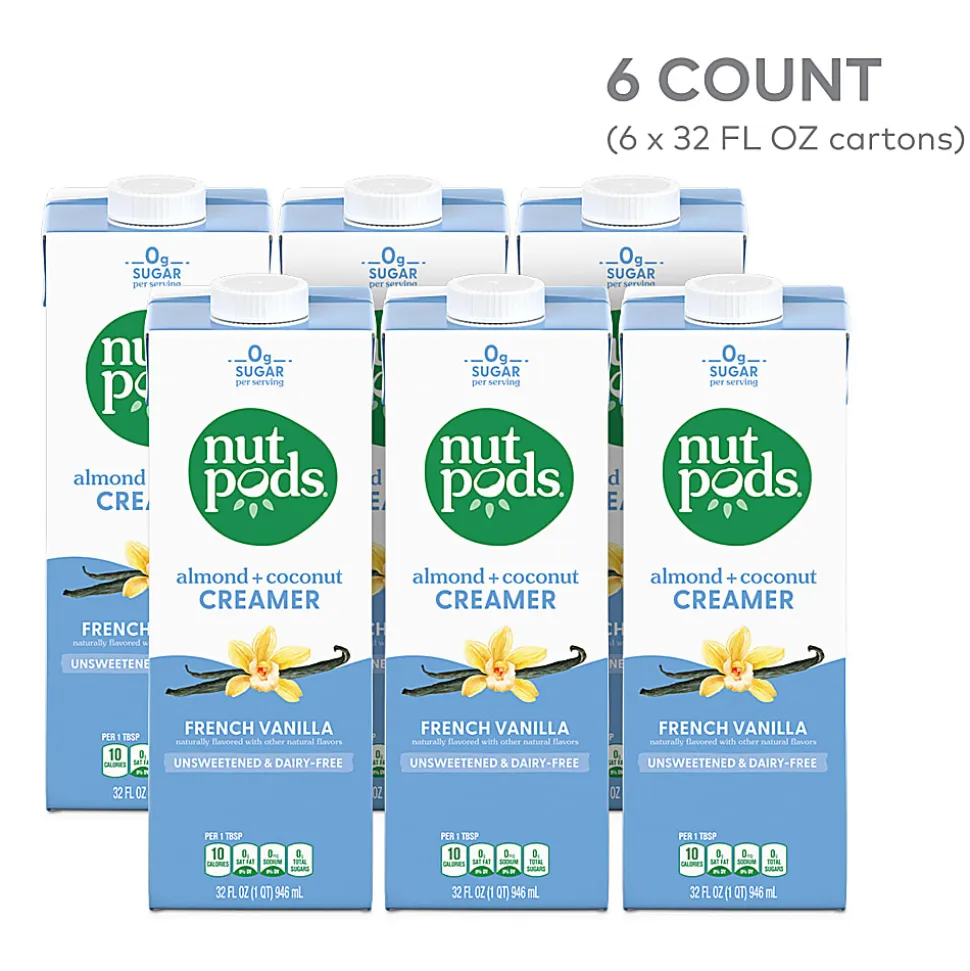 Nutpods® French Vanilla Non-Dairy Creamer, 32 fl oz cartons, 6 pack