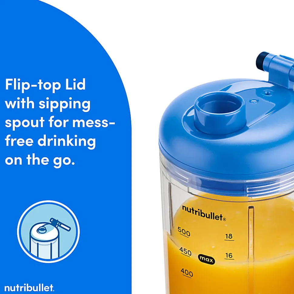 Nutribullet Flex Portable Blender, 22.4 Oz, Sapphire Blue, Total Qty 1