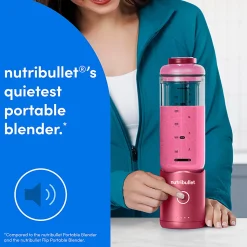 Nutribullet Flex Portable Blender, 22.4 Oz, Ruby Red, Total Qty 1
