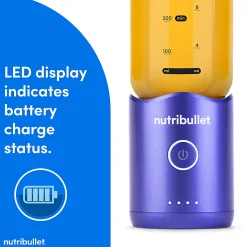 Nutribullet Flex Portable Blender, 22.4 Oz, Violet Purple, Total Qty 1