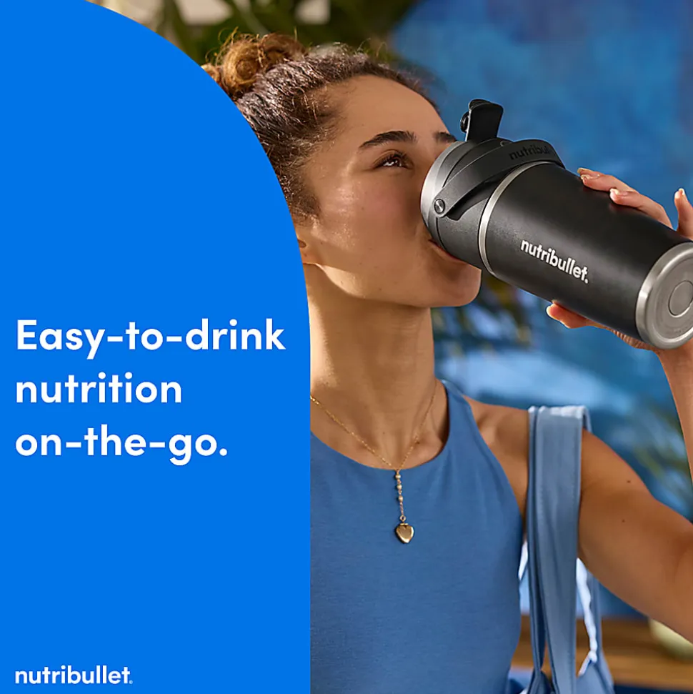 Nutribullet Flip Insulated Portable Blender, 20 Oz, Matte White, Total Qty 1