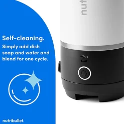 Nutribullet Flip Insulated Portable Blender, 20 Oz, Matte White, Total Qty 1
