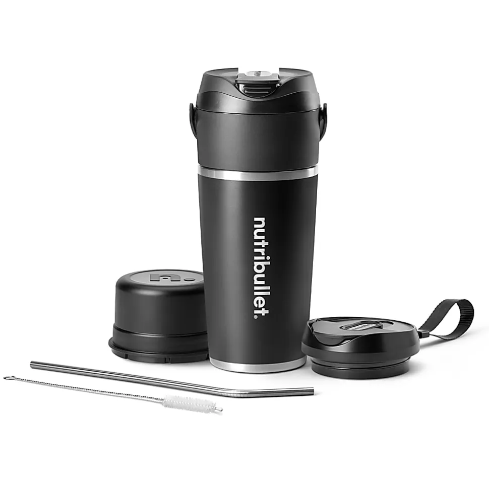 Nutribullet Flip Insulated Portable Blender, 20 Oz, Matte Black, Total Qty 1