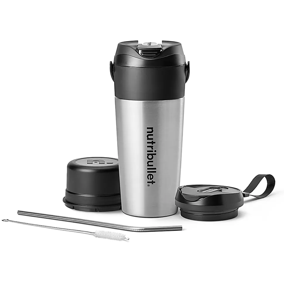 Nutribullet Flip Insulated Portable Blender, 20 Oz, Silver, Total Qty 1