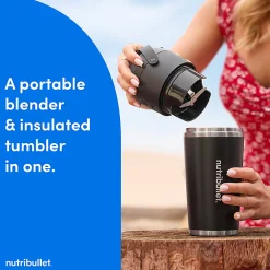 Nutribullet Flip Portable Blender, 20 Oz, Silver, Total Qty 1