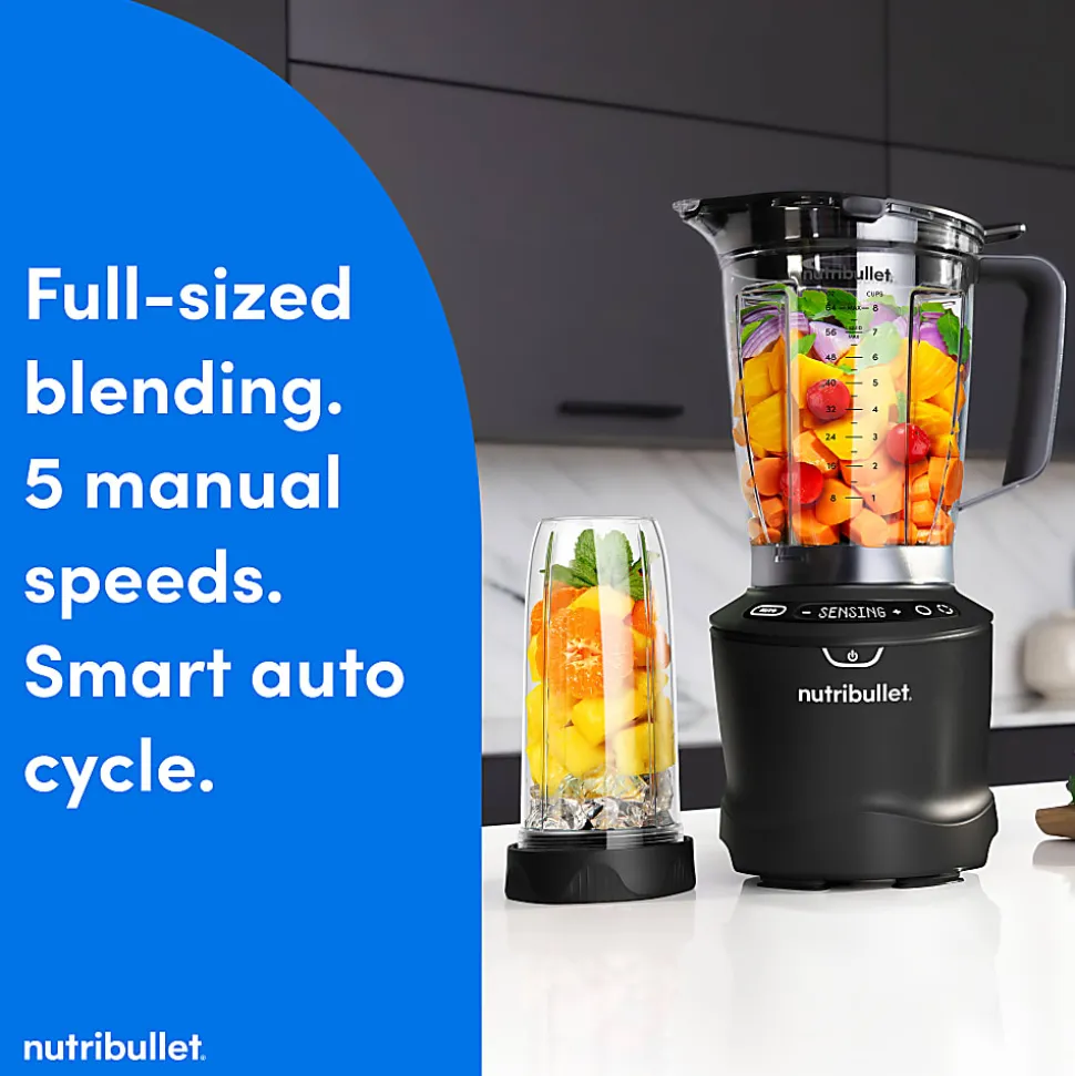 Nutribullet Pro Blender Combo, 64 Oz, Matte Black, Total Qty 1