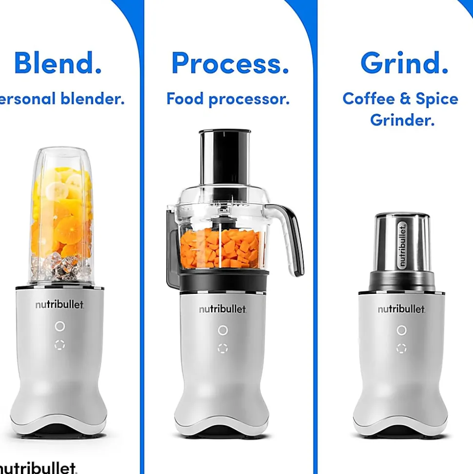 Nutribullet Ultra Plus+ 3-1 Compact Kitchen System, 32 Oz, Pearl White, Total Qty 1